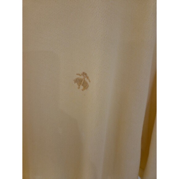 #80 Brooks Brothers Golden Fleece Logo Yellow short sleeve Polo Men L Large - Picture 2 of 4